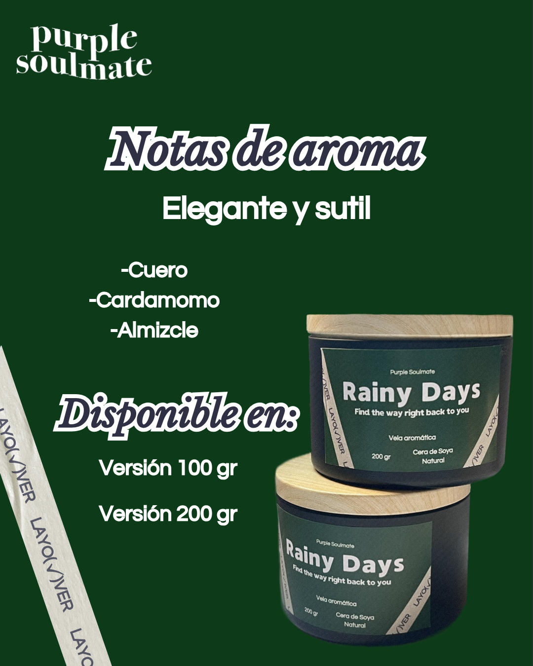 Rainy Days - vela aromática